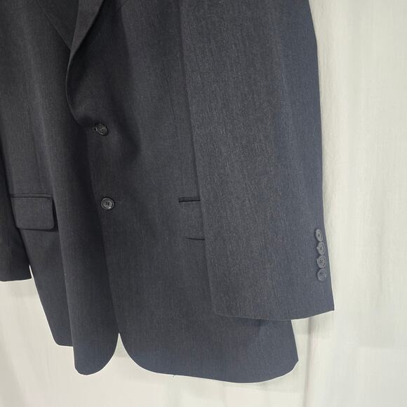 Jos A. Bank Mens Gray Two Button Blazer Jacket Sport Coat Business Casual 44R - Picture 3 of 8
